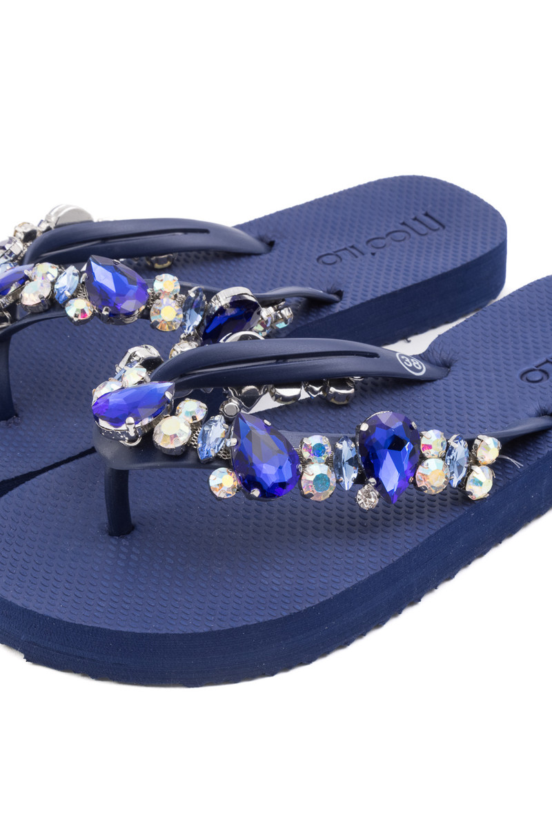 dorp overeenkomst bruid Women Flip-flops - Blue Blue - 13 doors