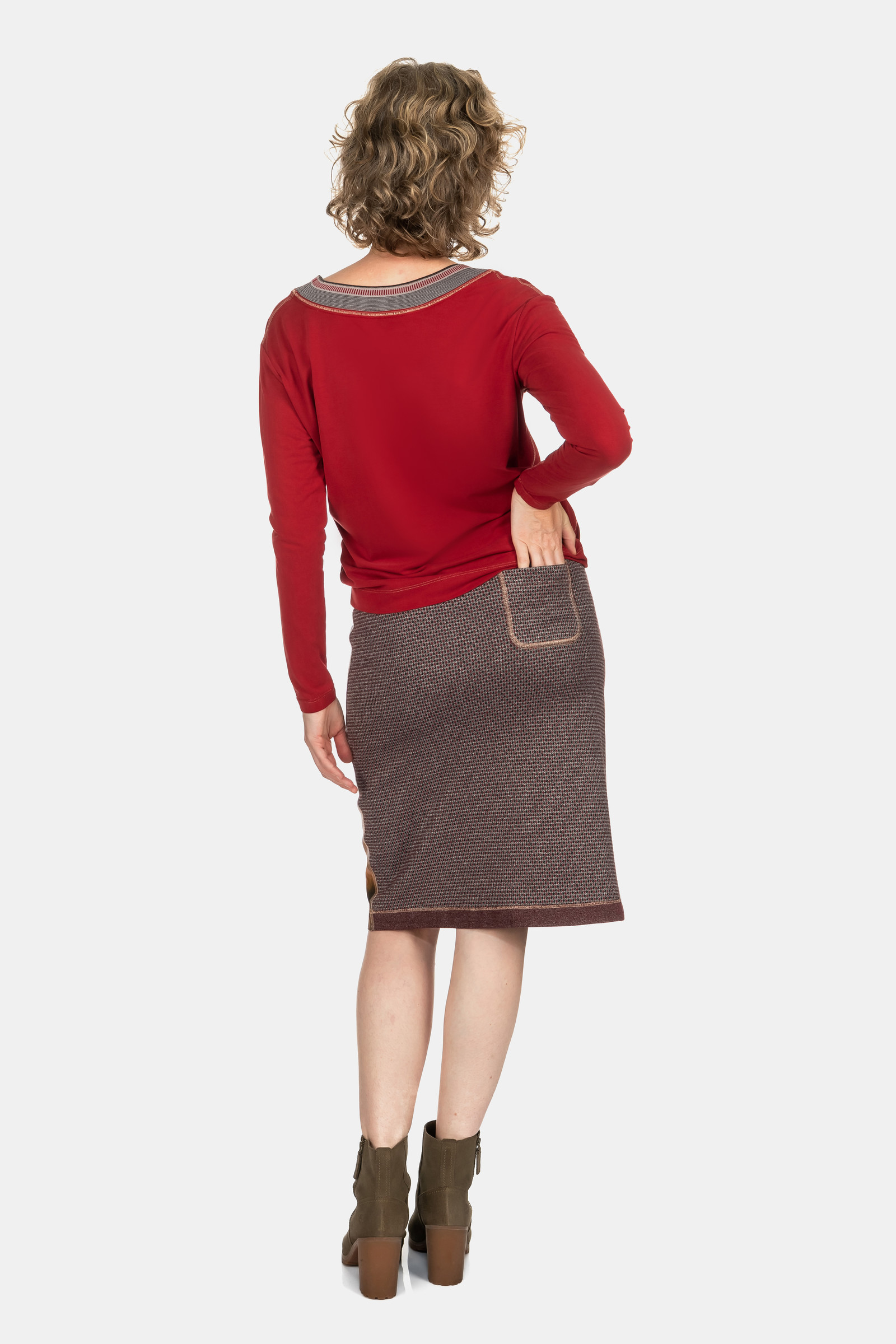 icke, BERLIN - Reversible Skirt Crowned Crane