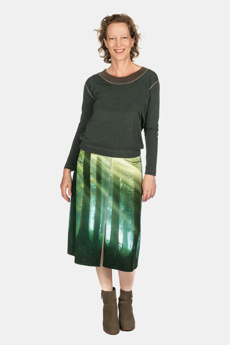 icke, BERLIN - Reversible Skirt Woods