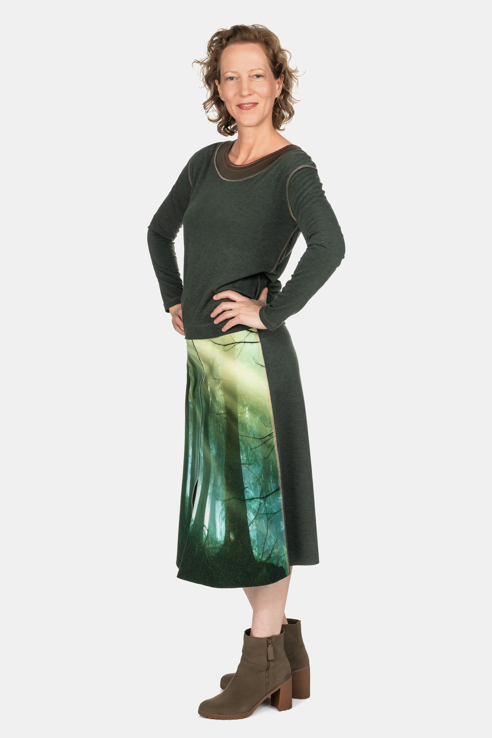 icke, BERLIN - Reversible Skirt Woods