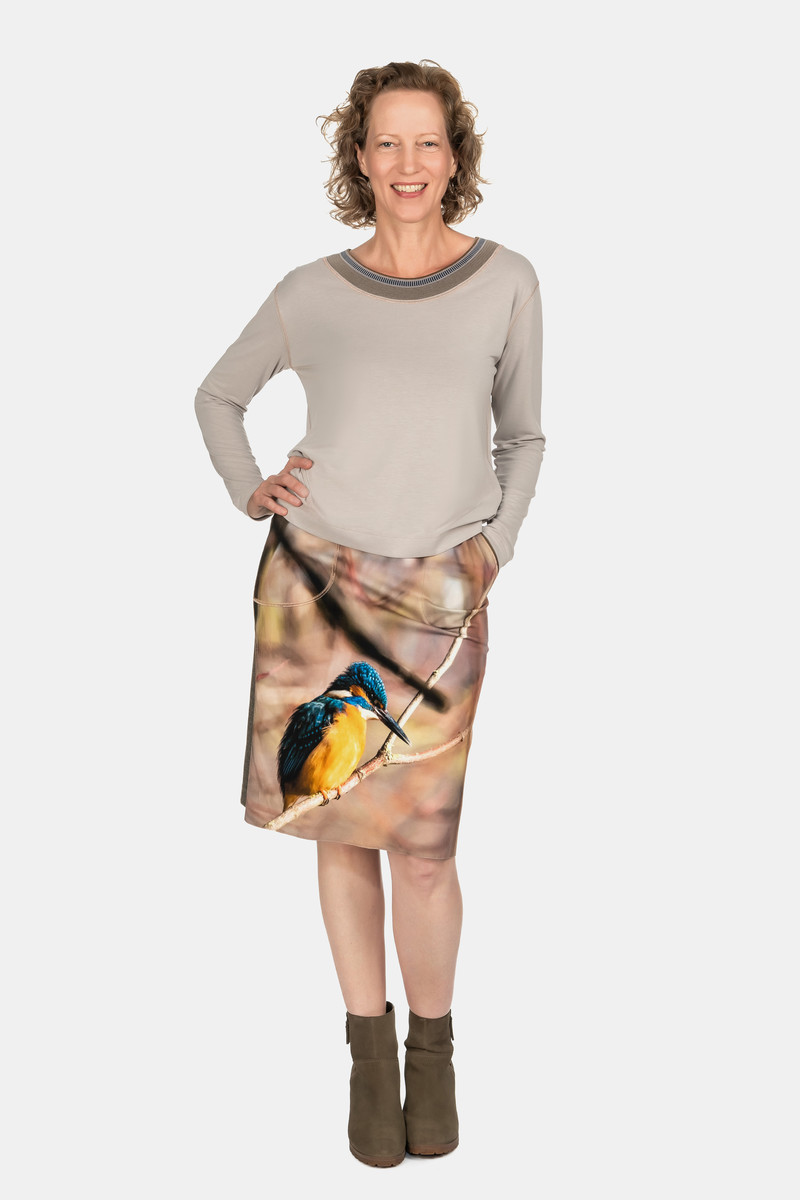 icke, BERLIN - Reversible Skirt Kingfisher