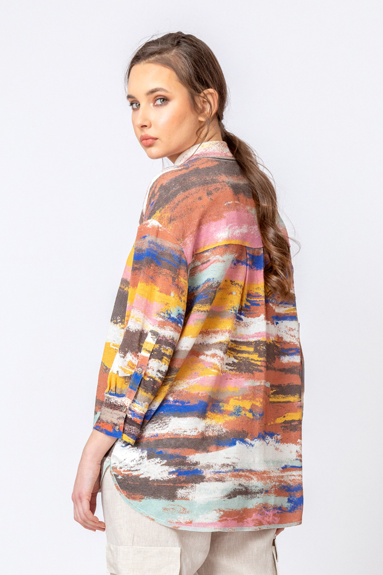 IVKO  Woman IVKO  - Knitted Shirt Stripe Pattern Nougat
