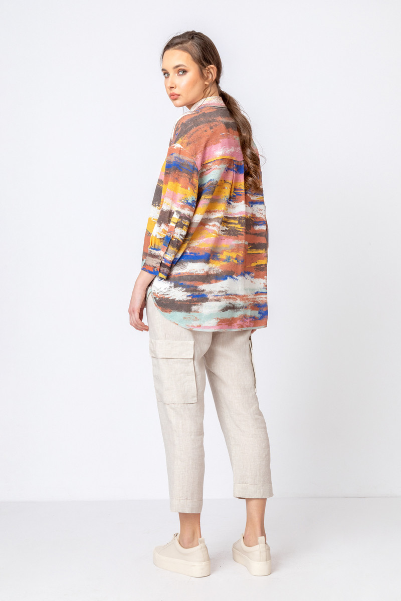 IVKO - Knitted Shirt Stripe Pattern Nougat
