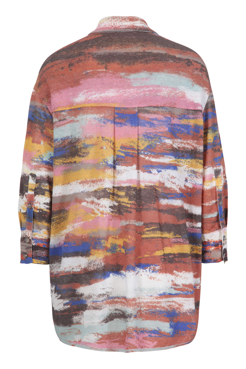 IVKO - Knitted Shirt Stripe Pattern Nougat