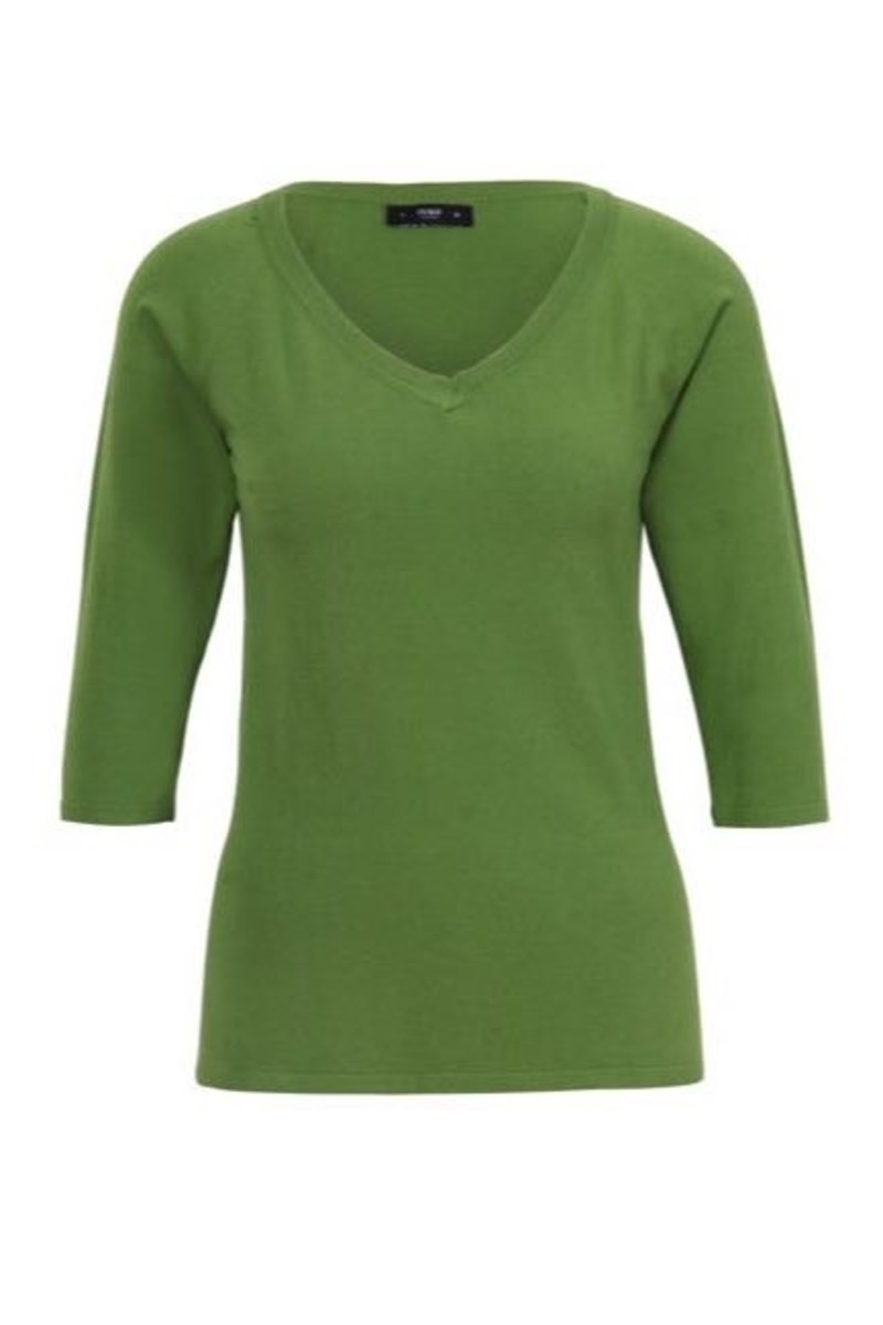 IVKO - Solid Pullover V-Neck Green