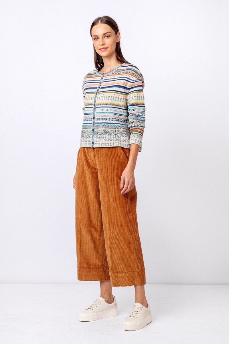 IVKO - Cardigan Geometric Pattern Off-White
