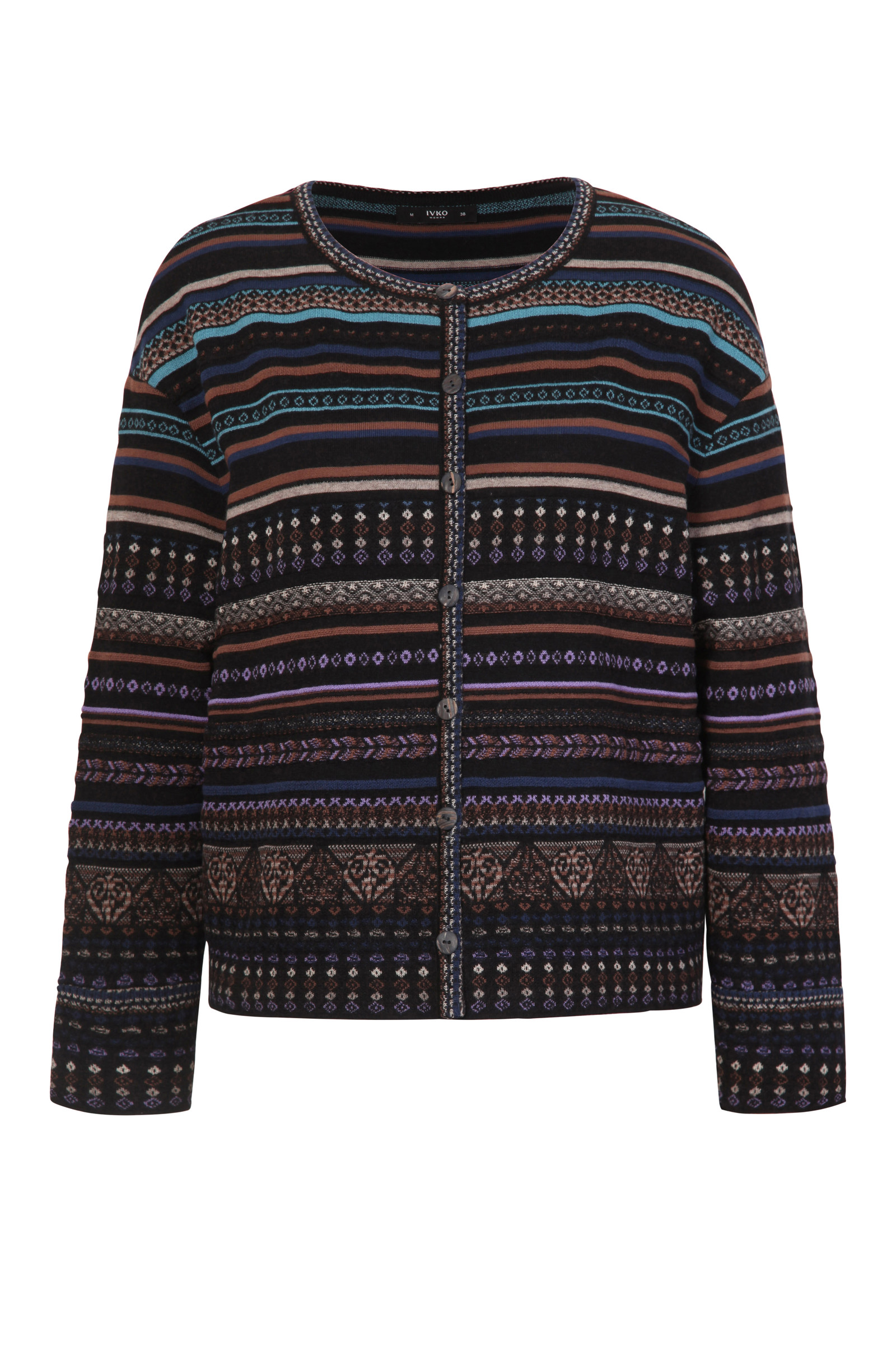 IVKO  Woman IVKO  - Cardigan Geometric Pattern Black