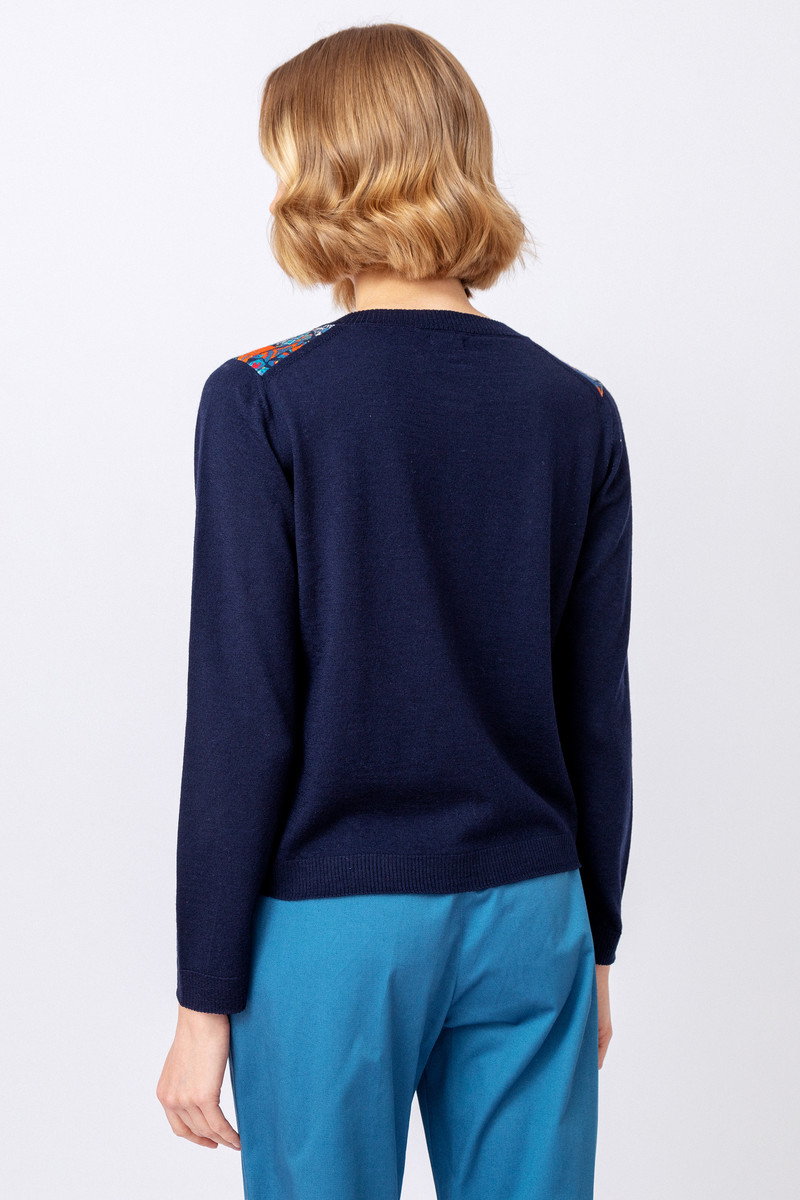 IVKO - Printed Cardigan Trencar Pattern Marine