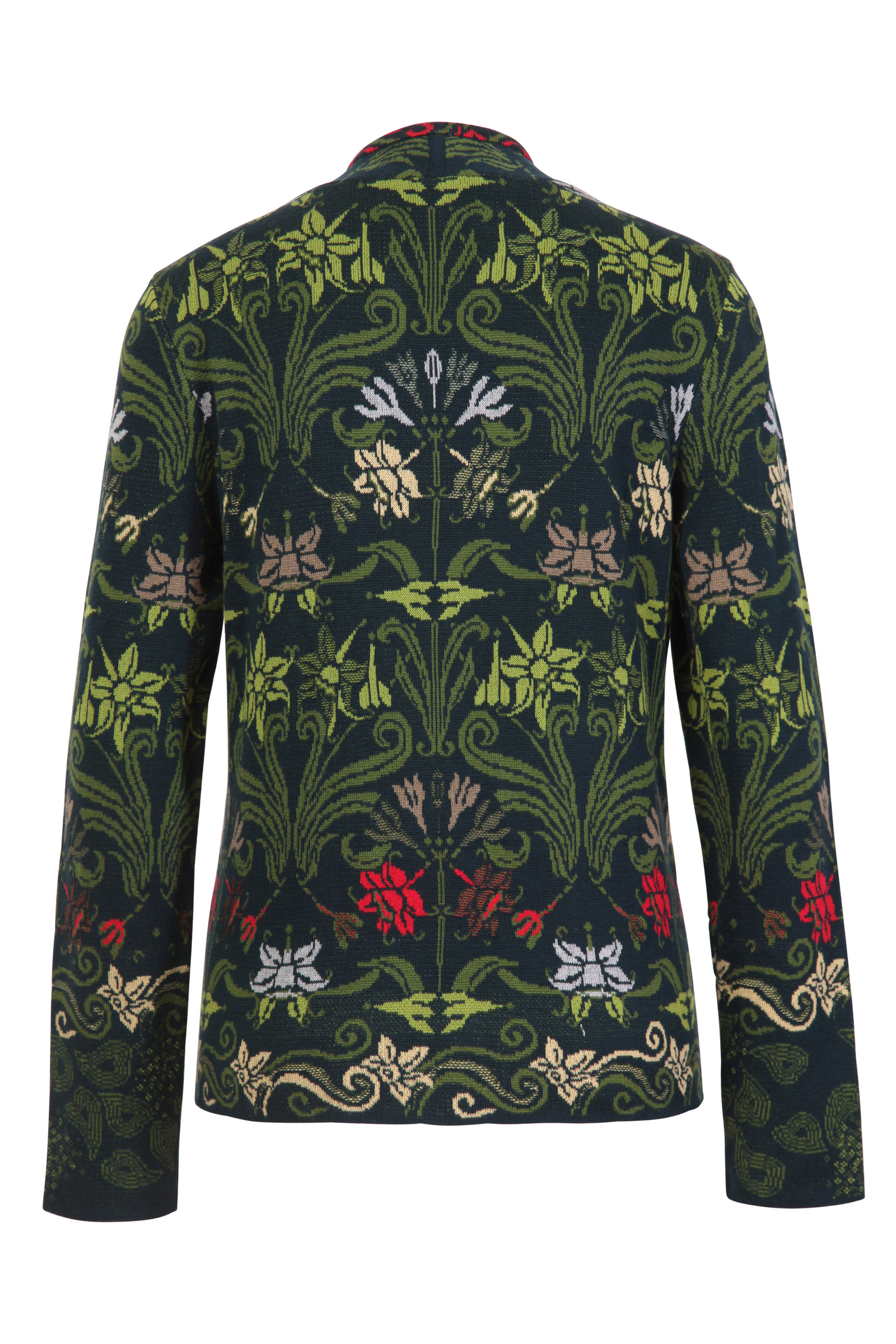 IVKO  Woman IVKO  - Jacquard Jacket Grasset Floral Pattern Green