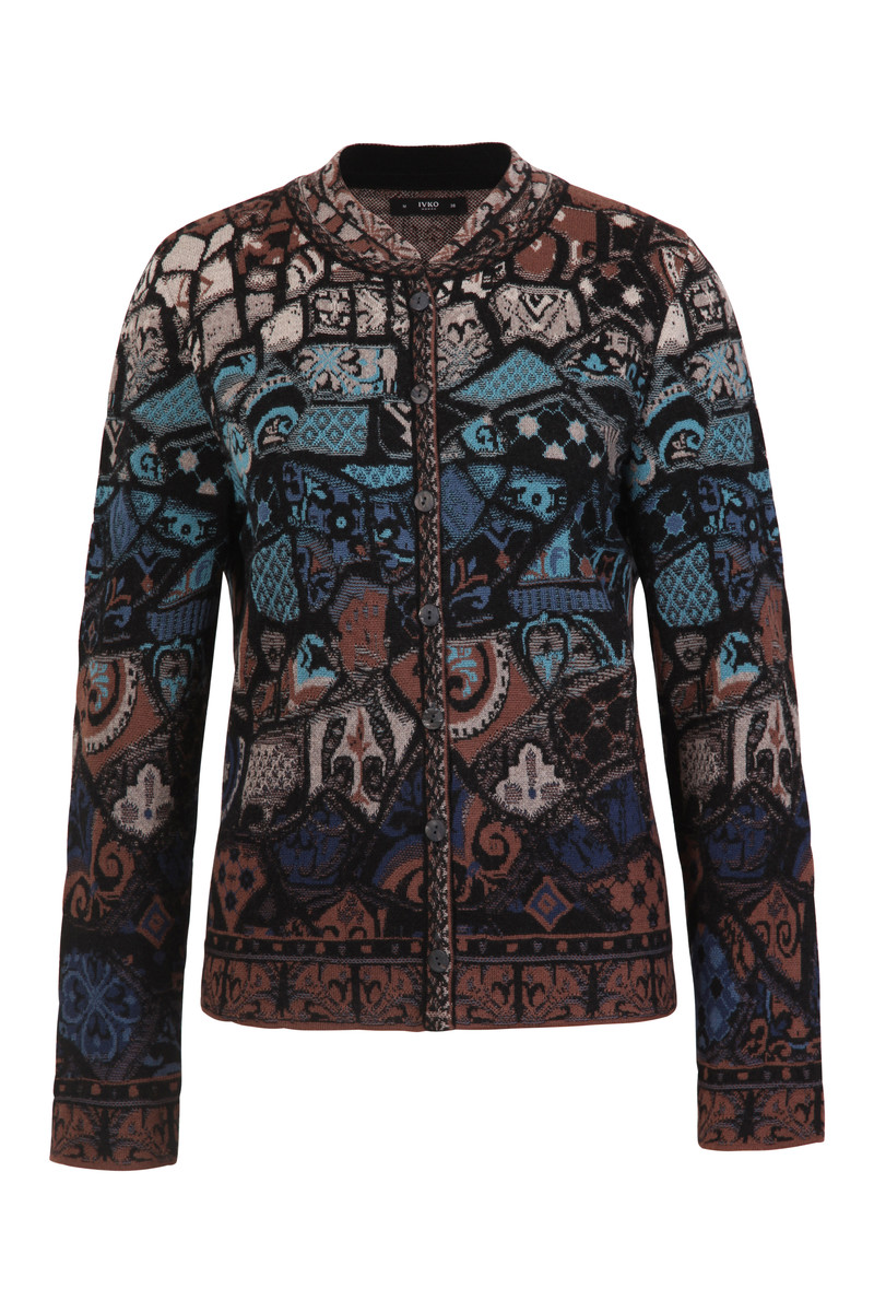 IVKO - Jacquard Jacket Trencar Pattern Black