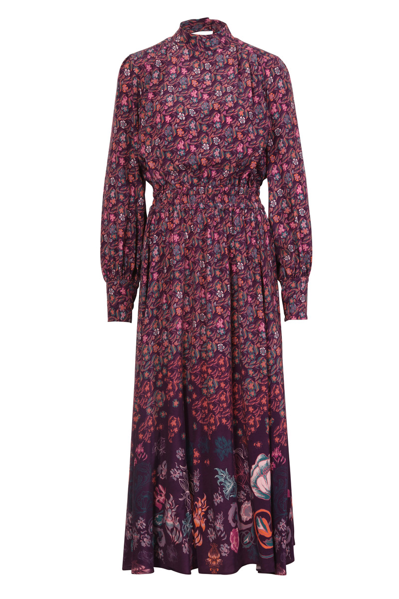 IVKO - Dress Grasset Floral Print Blackberry