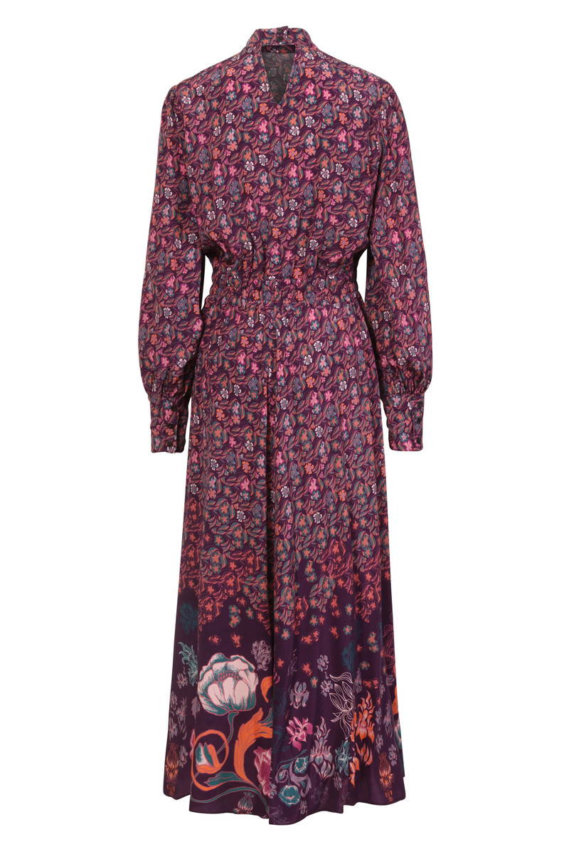 IVKO - Dress Grasset Floral Print Blackberry