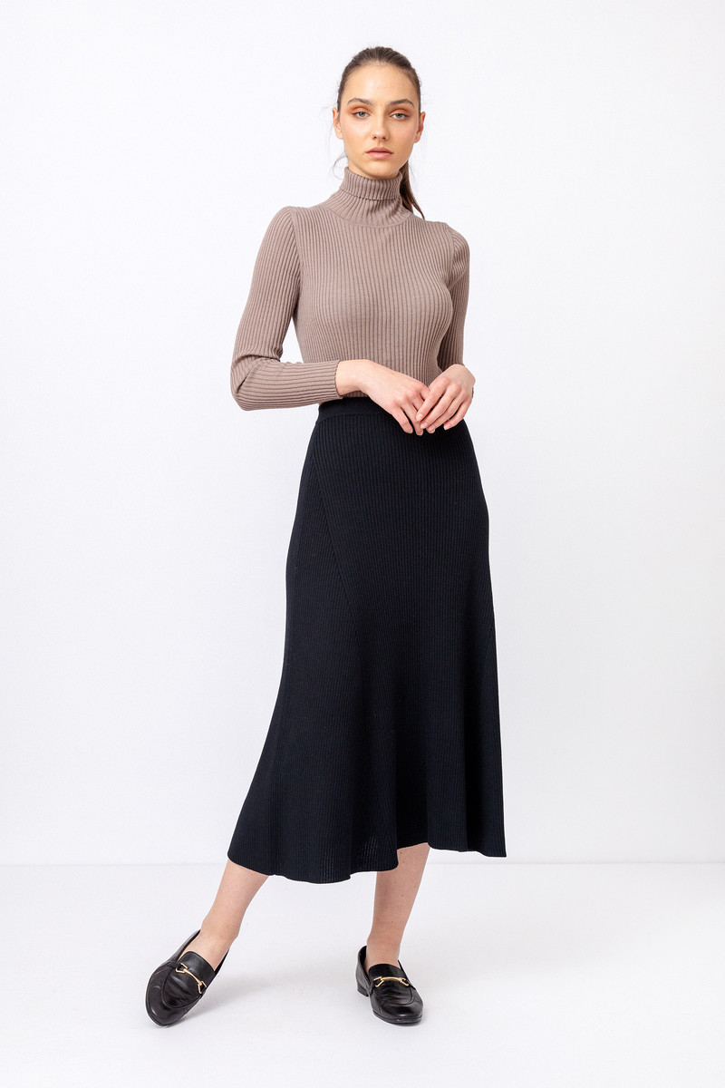 IVKO Outlet - Solid Skirt Black