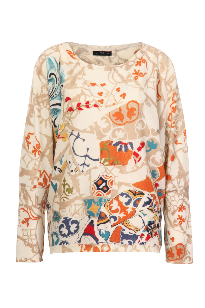 IVKO - Printed Pullover Trencar Pattern Off-White