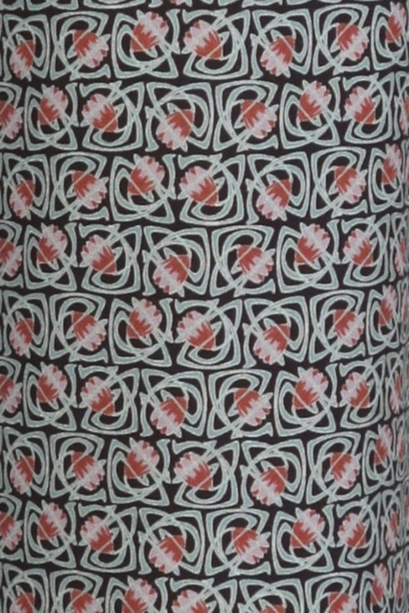 IVKO - High-Waist Pants Grasset Floral Pattern Anthracite