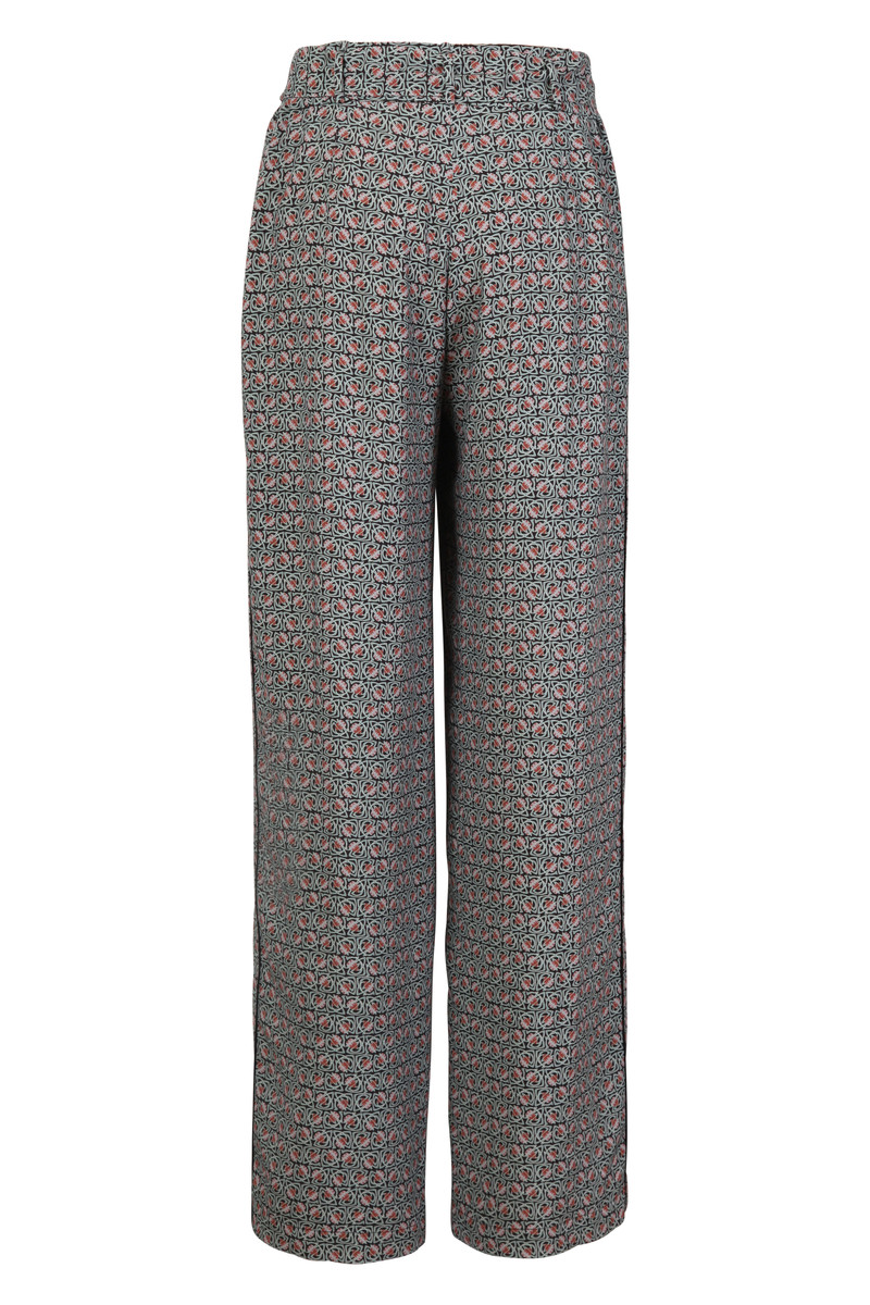 IVKO Outlet - High-Waist Pants Grasset Floral Pattern Anthracite