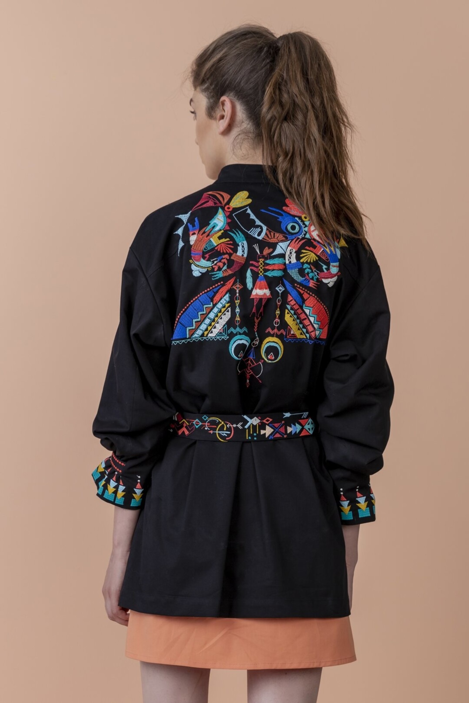 IVKO  Woman IVKO Outlet- Field Jacket with Embroidery Black