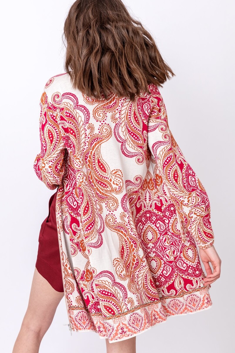 IVKO Outlet - Jacquard Coatigan Rosewood