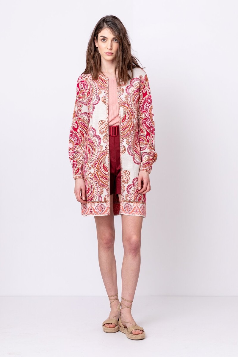 IVKO Outlet - Jacquard Coatigan Rosewood