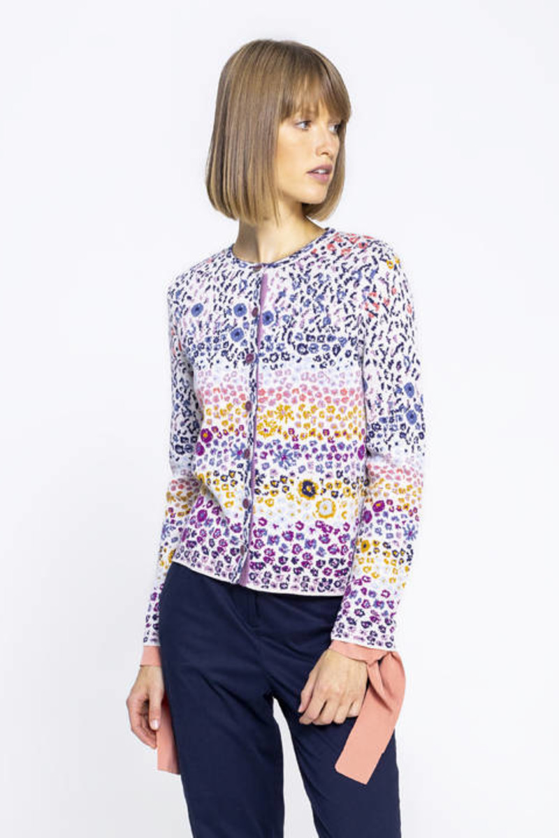 IVKO Outlet  - Cardigan Floral Pattern Off-White