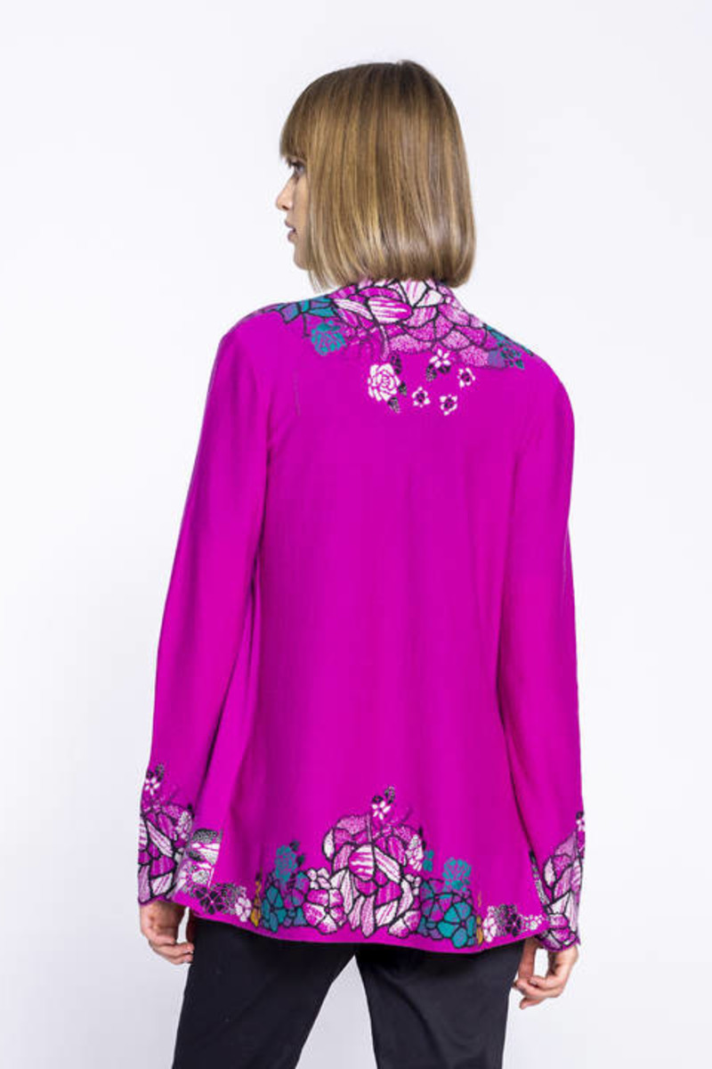 IVKO Outlet - Cardigan Intarsia Pattern Pink