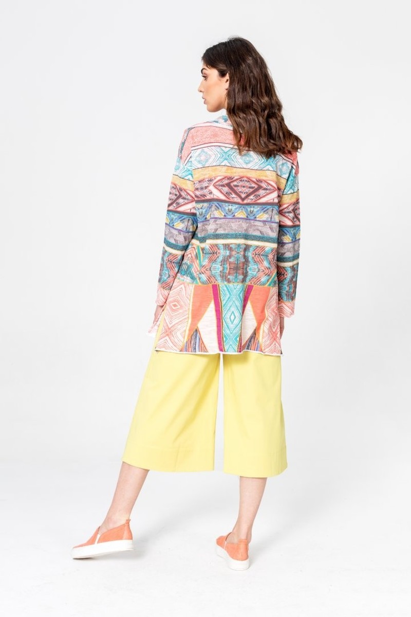 IVKO Outlet- Coatigan With Print Off-White