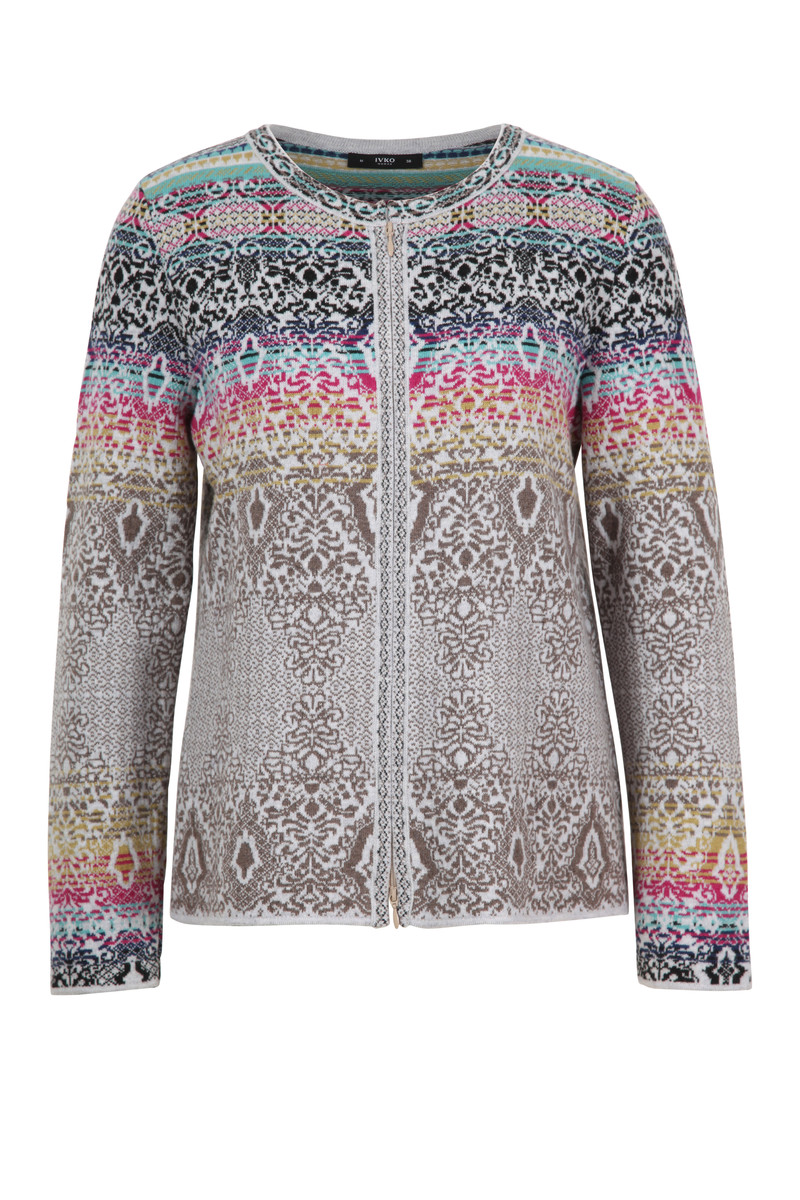 IVKO Outlet - Floral Cardigan Slate