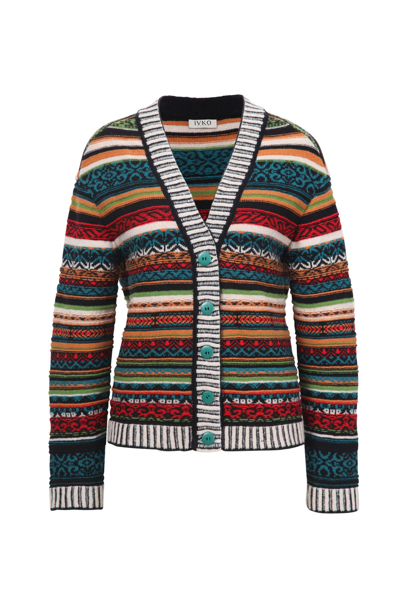 IVKO Outlet- Geometric Pattern Jacket Black