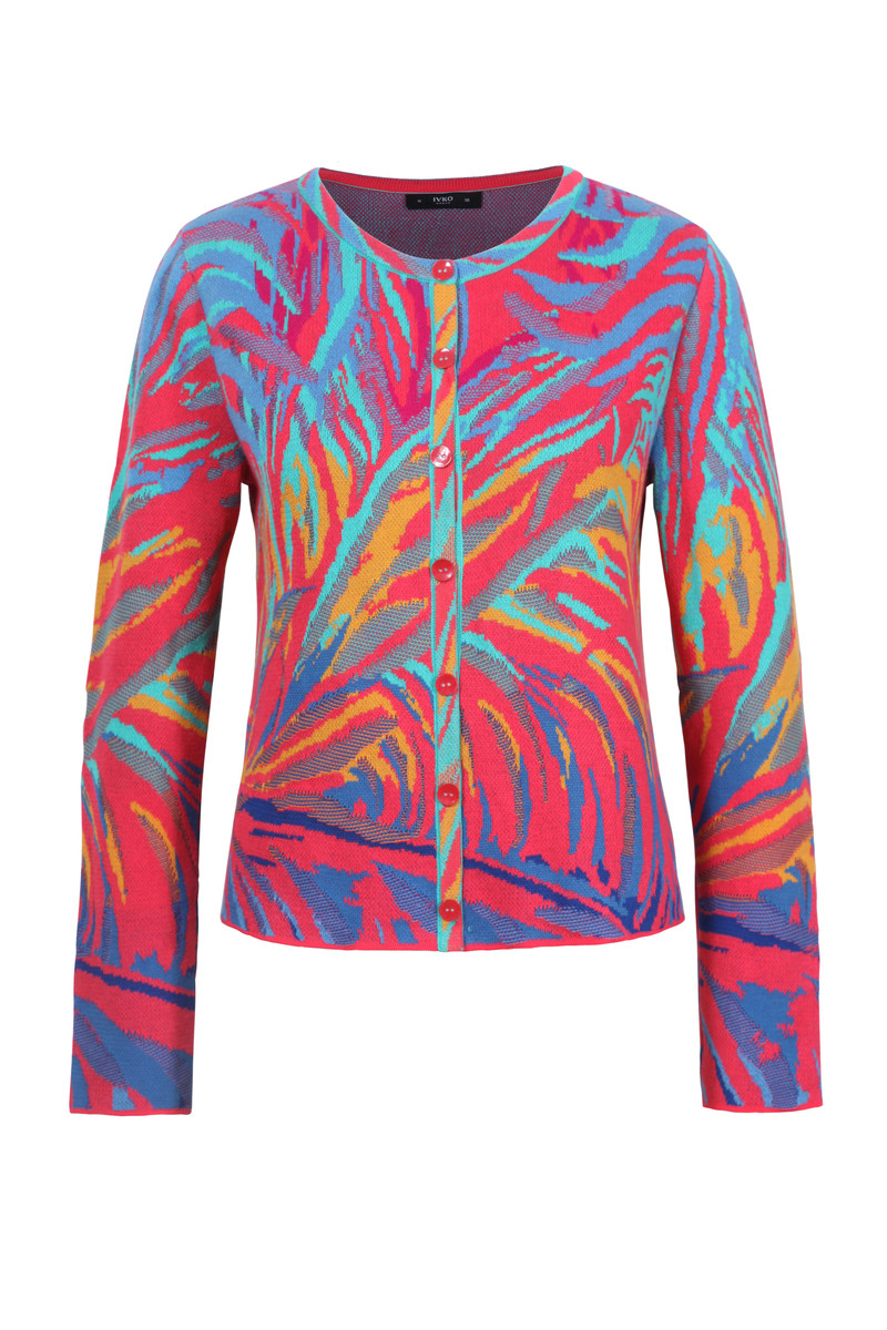 IVKO Outlet - Jacquard Cardigan Tropical Pink
