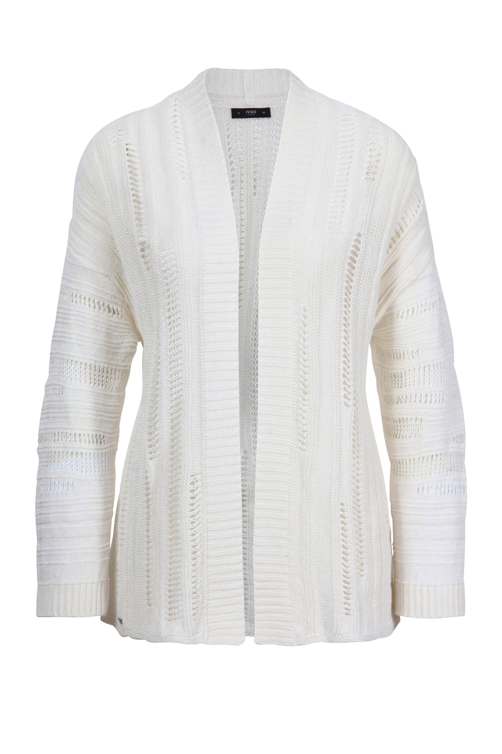 IVKO  Woman IVKO Outlet- Solid Cardigan Structure Pattern White