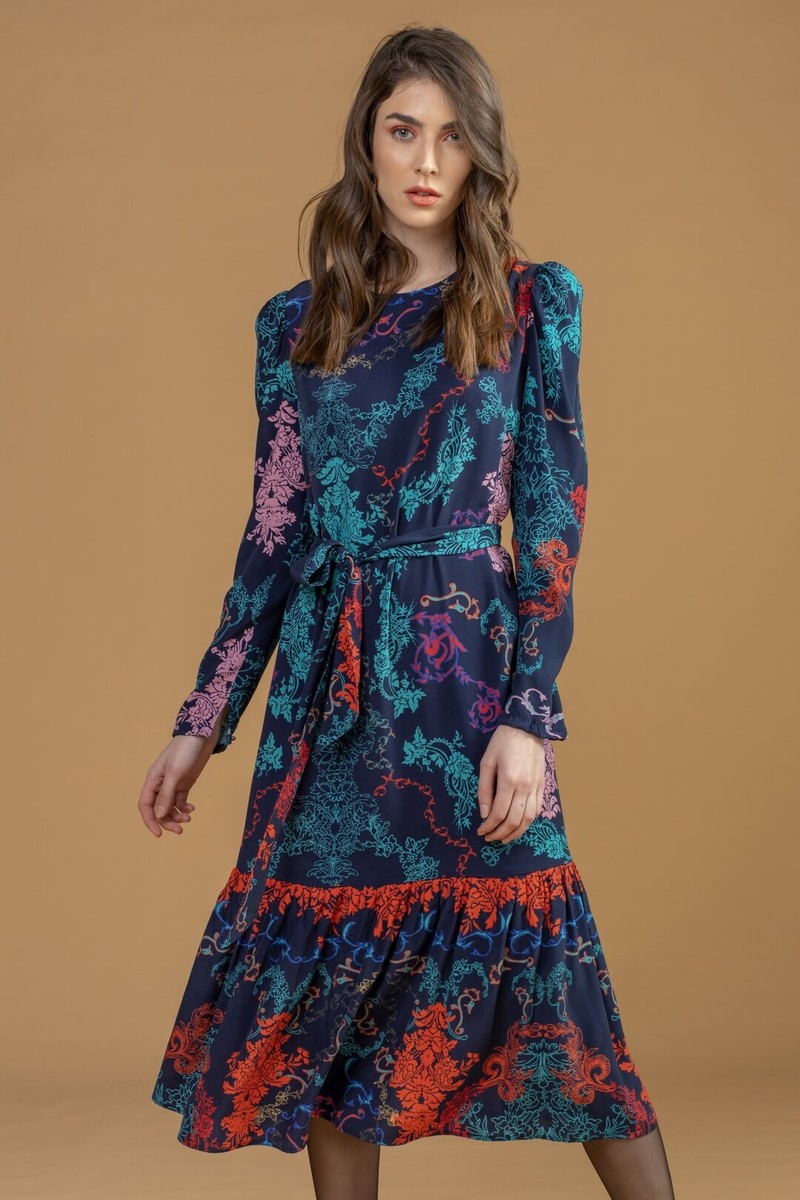 IVKO Outlet  - Dress Floral Print Marine