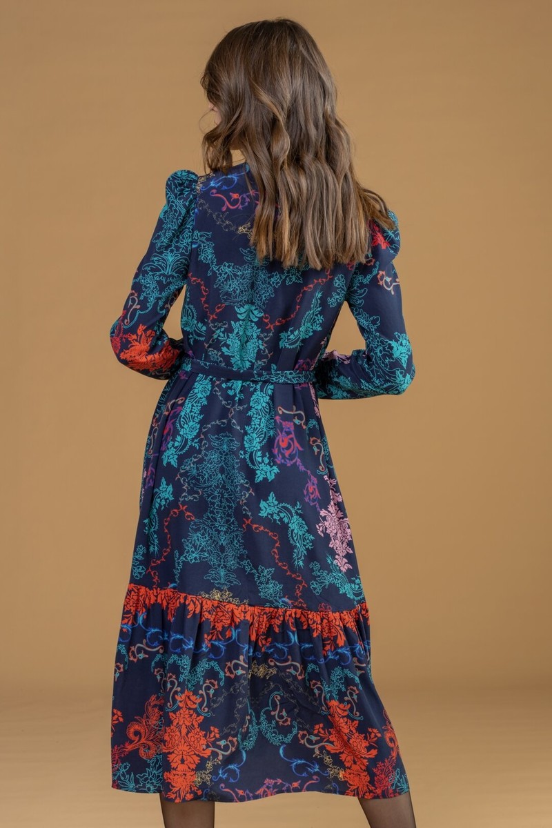 IVKO Outlet - Dress Floral Print Marine