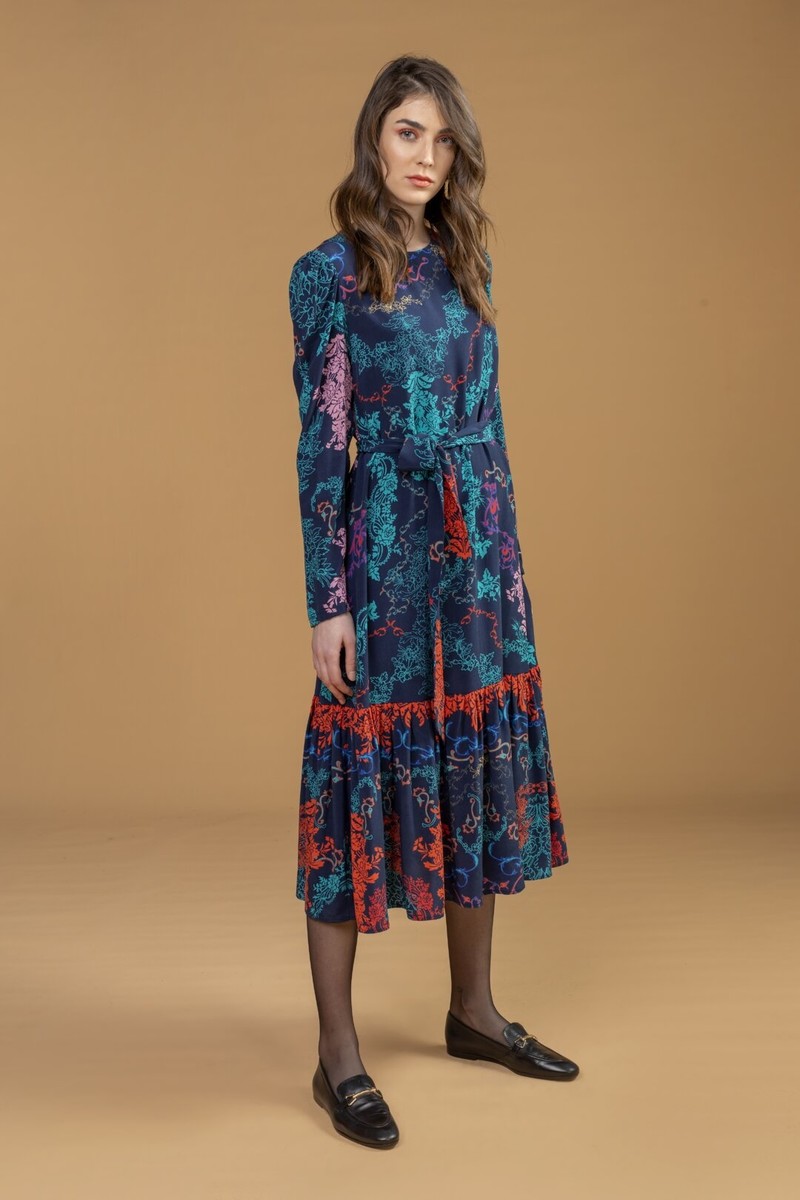 IVKO Outlet - Dress Floral Print Marine