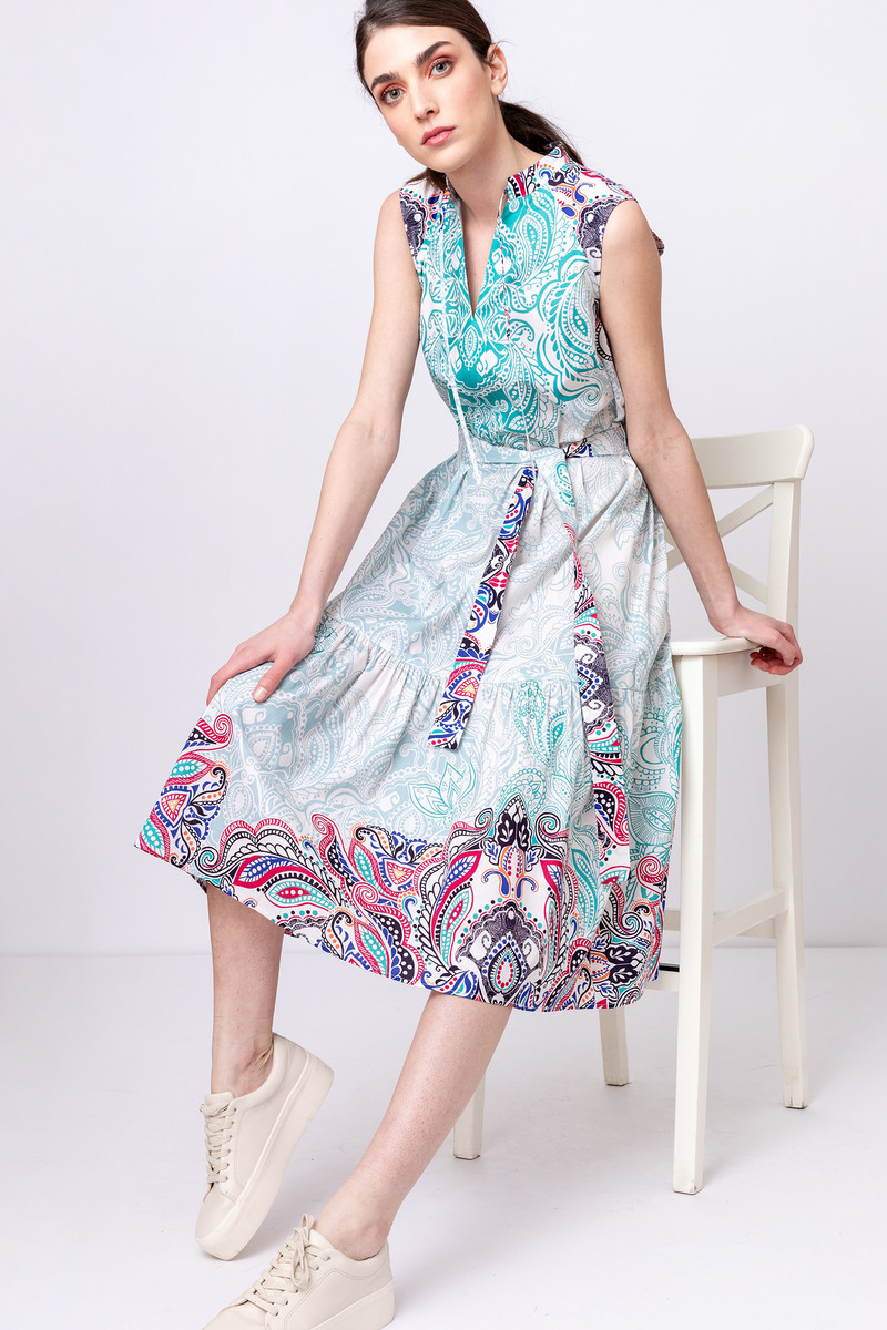 IVKO Outlet - Dress Paisley Print Blue