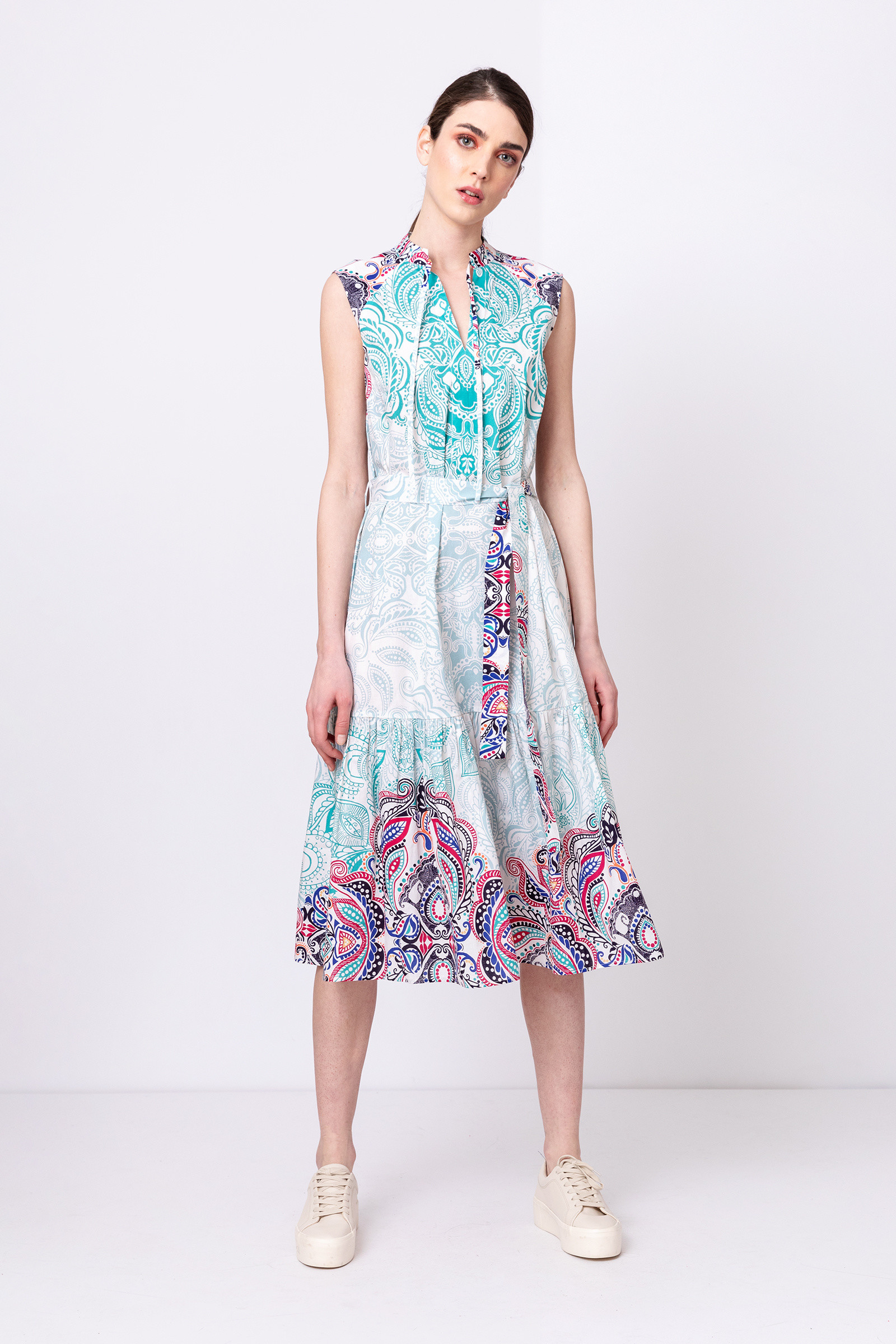 IVKO  Woman IVKO Outlet - Dress Paisley Print Blue