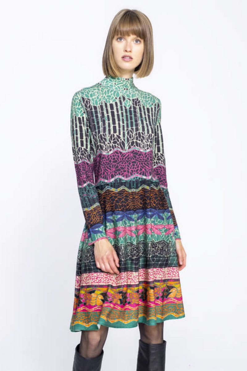 IVKO Outlet - Printed Dress Black