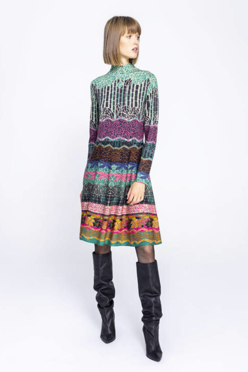 IVKO Outlet - Printed Dress Black