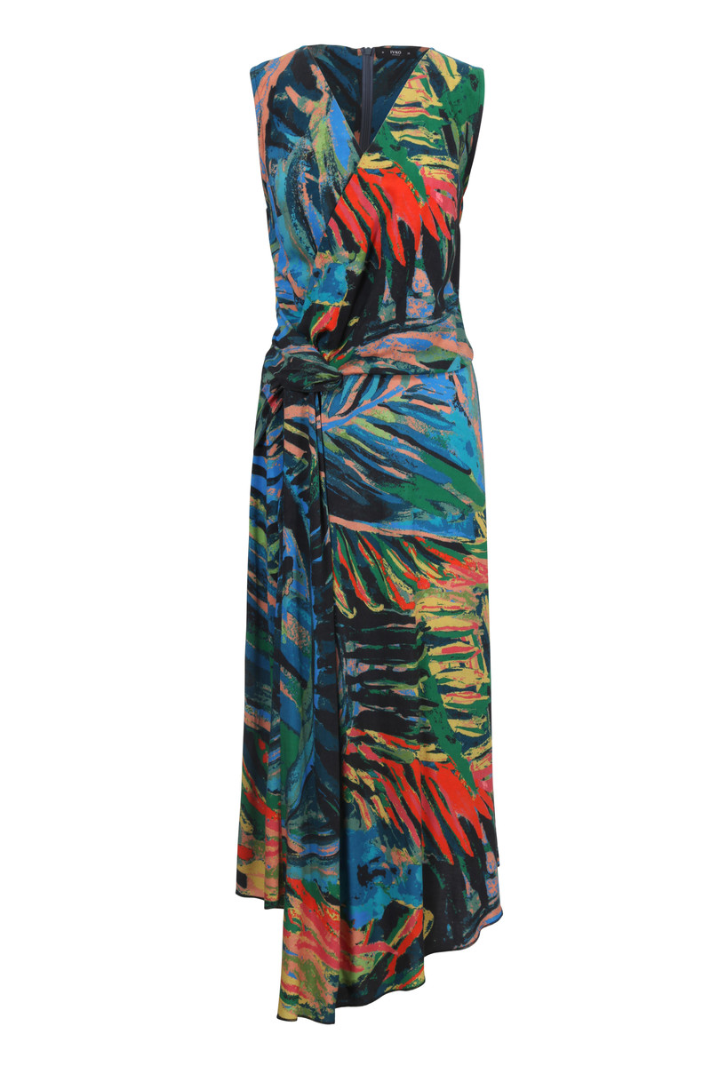 IVKO Outlet - Wrap Dress Tropical Motif Amazonas