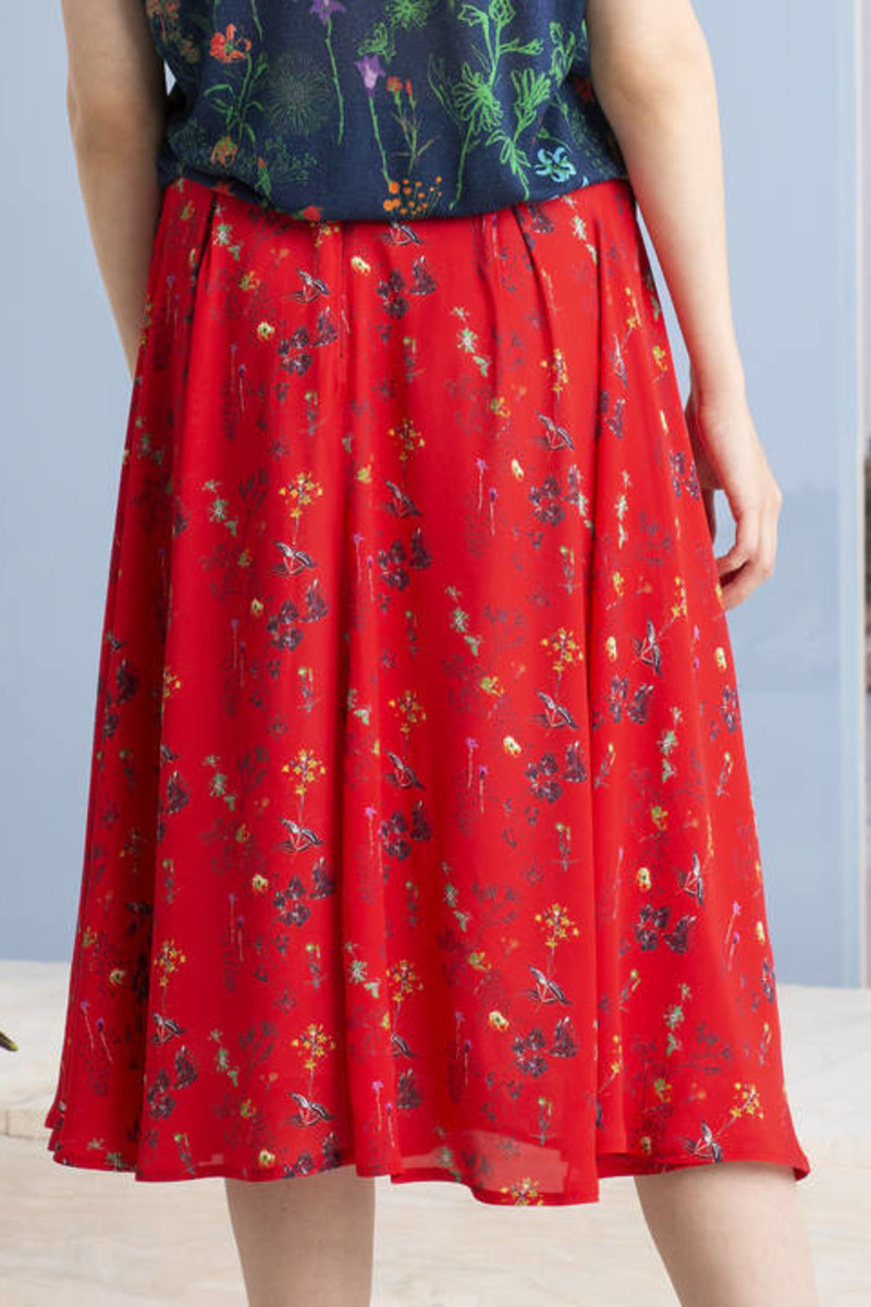 IVKO Outlet - Floral Skirt Red