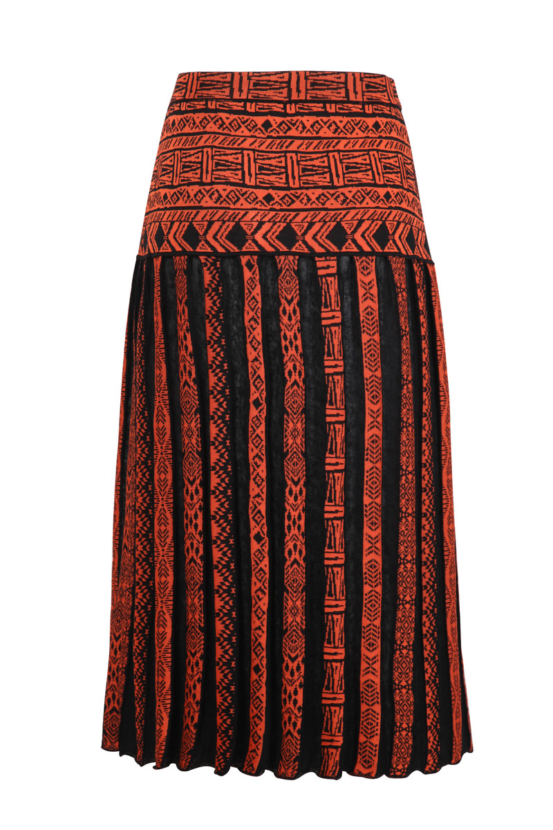 IVKO Outlet - Skirt with Pleats Black