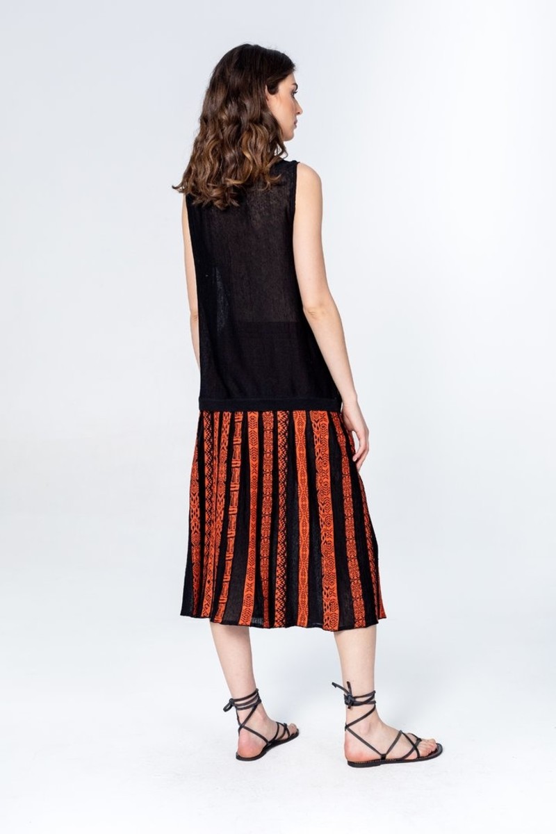 IVKO Outlet - Skirt with Pleats Black