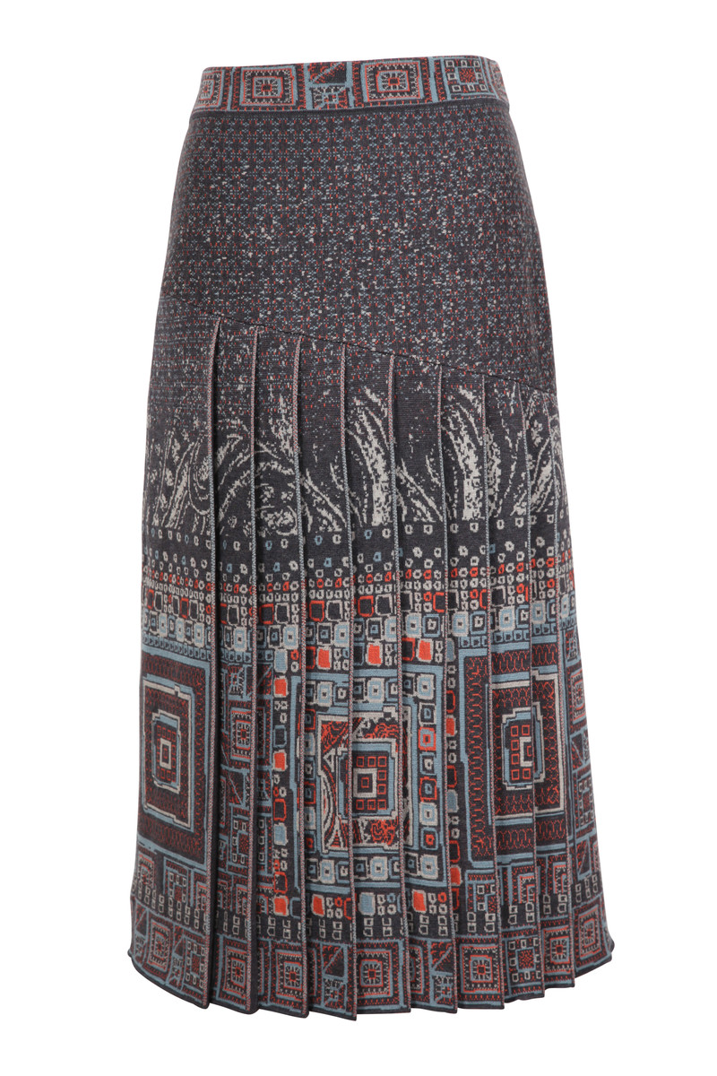 IVKO Outlet - Skirt with Pleats Slate