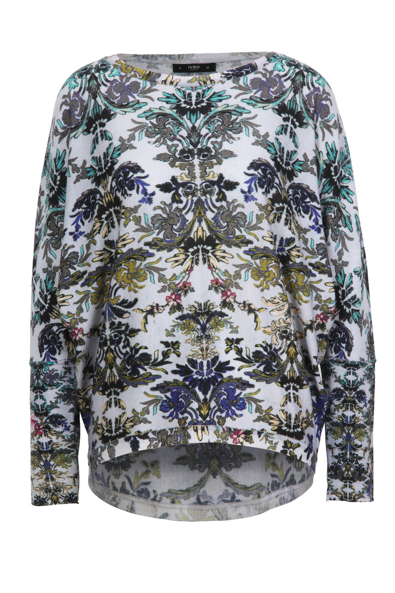 IVKO Outlet - Printed Pullover Floral Slate