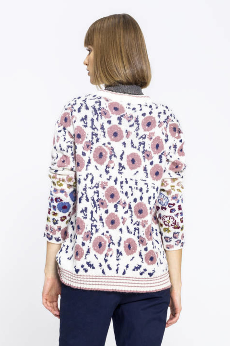 IVKO Outlet - Pullover Floral Pattern Off-White