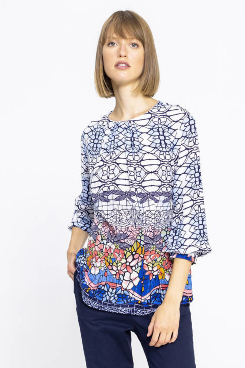IVKO Outlet - Printed Blouse White