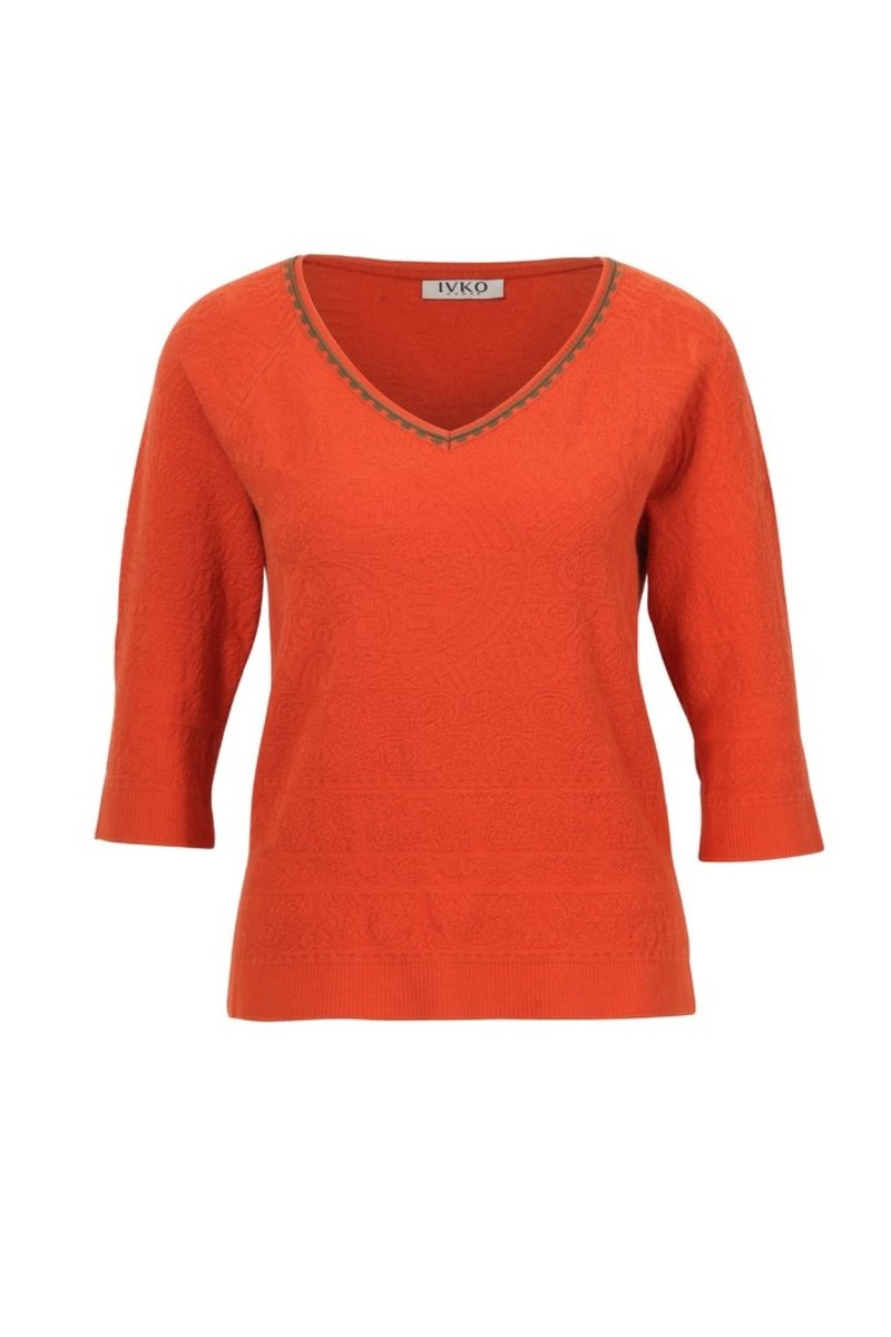 IVKO Outlet - Pullover Structure Pattern Bronze