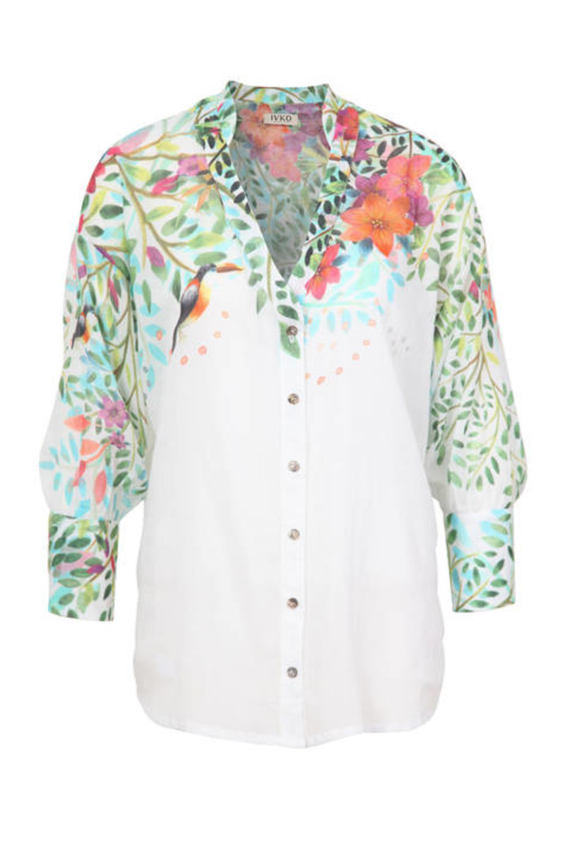 IVKO Outlet - Tropic Forest Shirt White