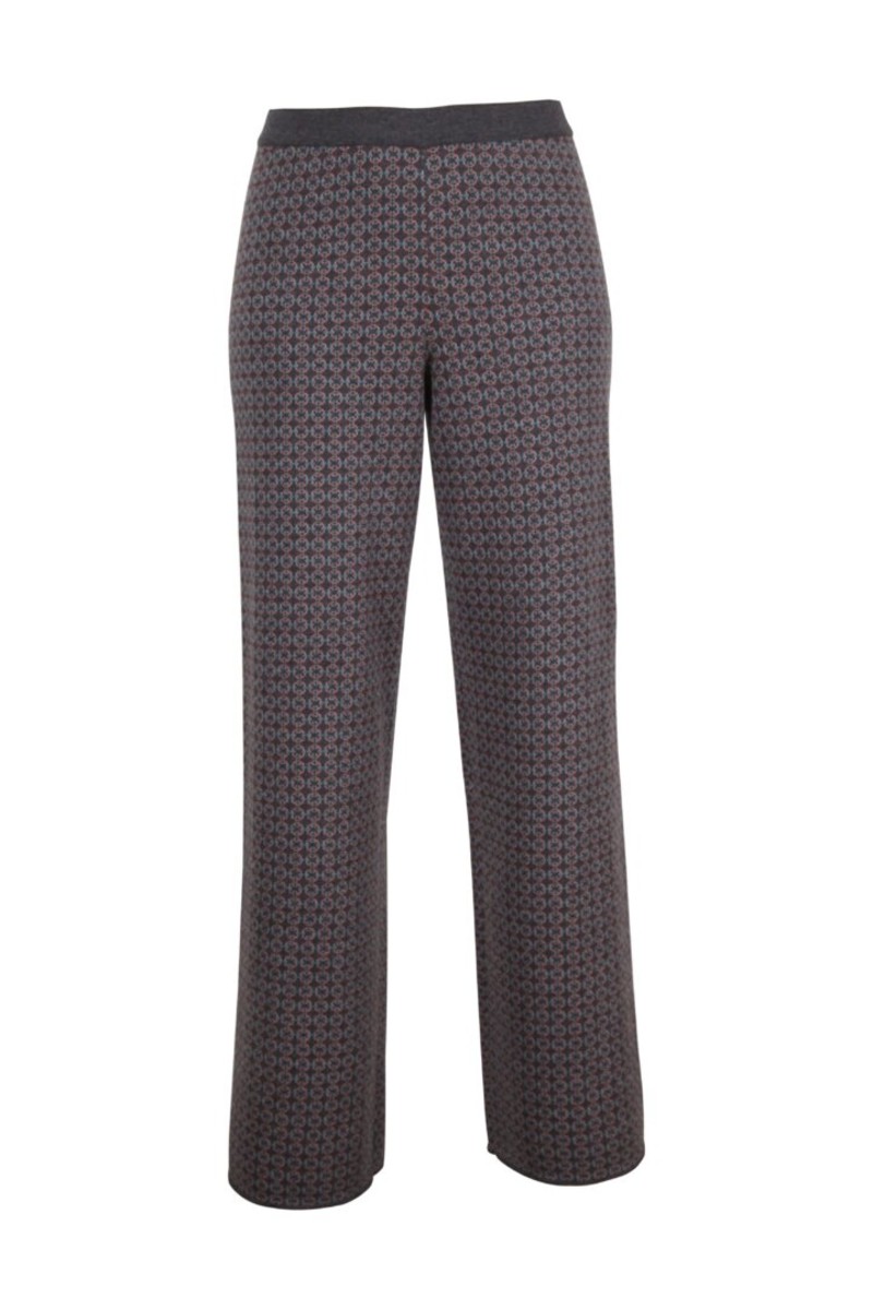 IVKO Outlet - Knitted Pants Geometric Pattern Slate