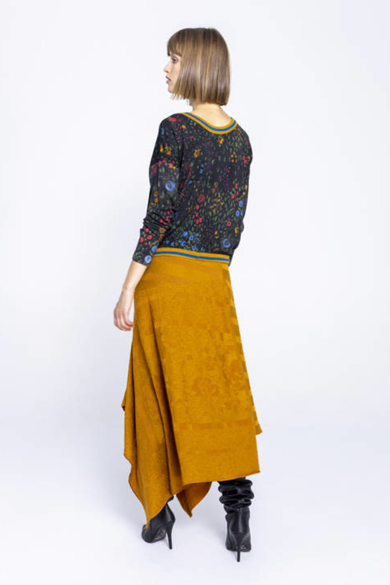 IVKO Outlet - Asymmetric Skirt Golden Yellow