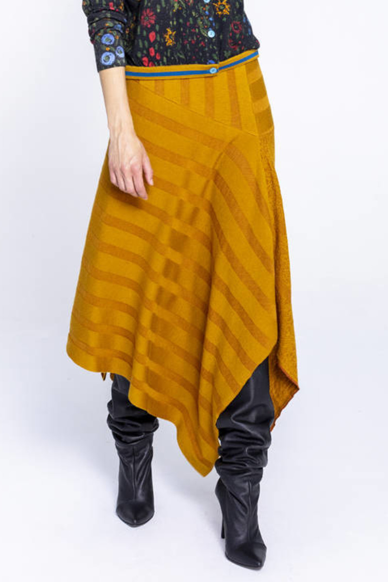 IVKO Outlet - Asymmetric Skirt Golden Yellow